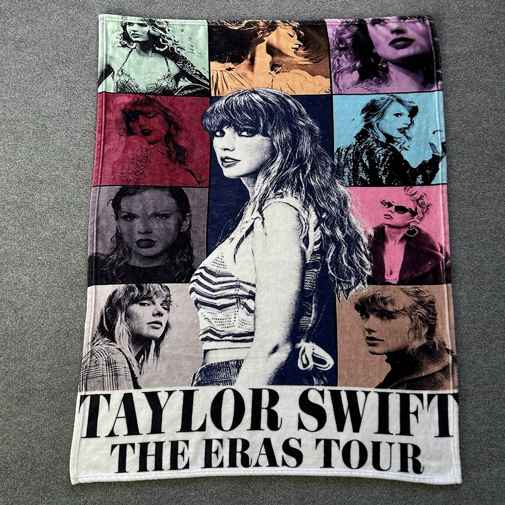 Taylor Swift The Eras Tour Blanket Throw Fleece 30 X 60 Soft